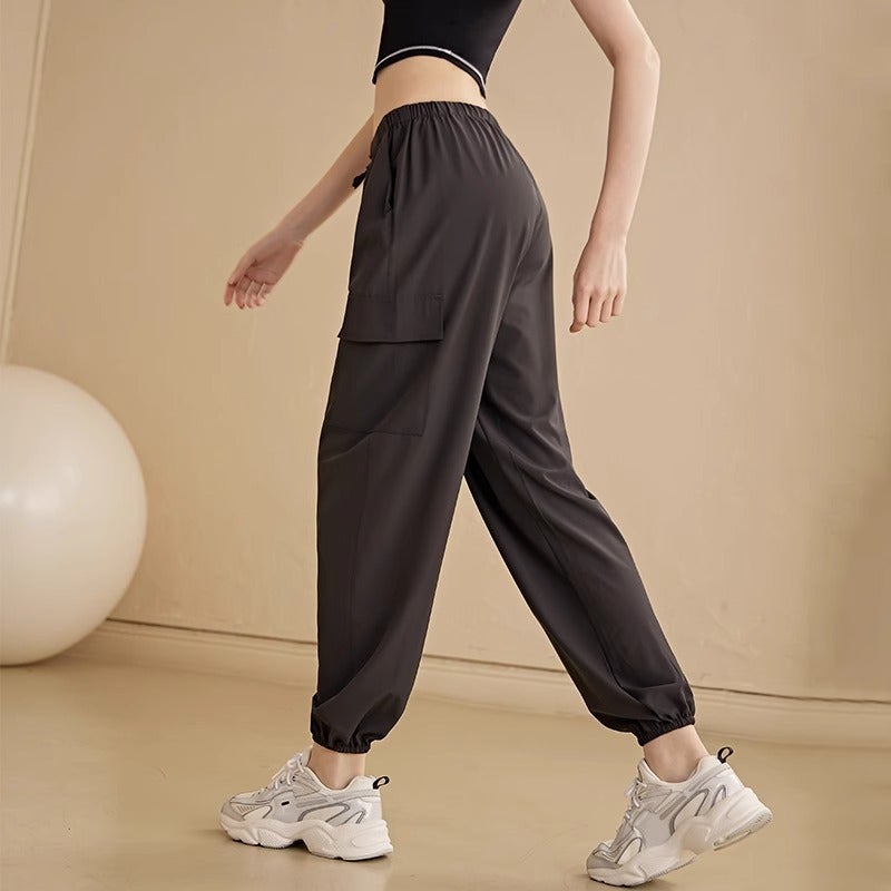 Sports Pants Women'S Loose Slim-Fit Plus Size Pants For Chubby Girls Summer Sweating Non-Stick Lightweight Breathable Fitness Pants - Image 5